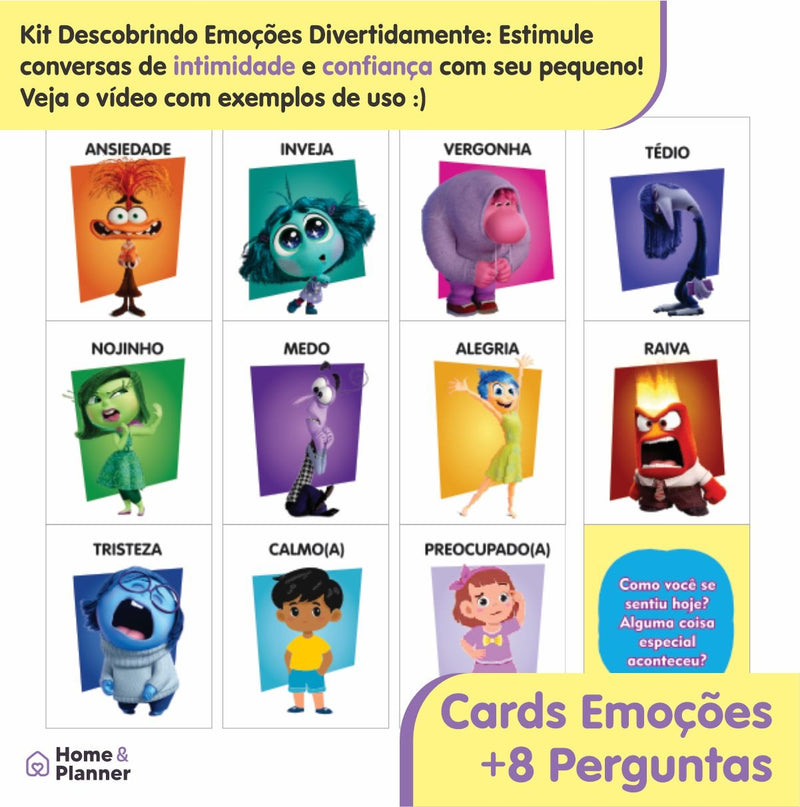 Kit Descobrindo Emoções - Divertidamente