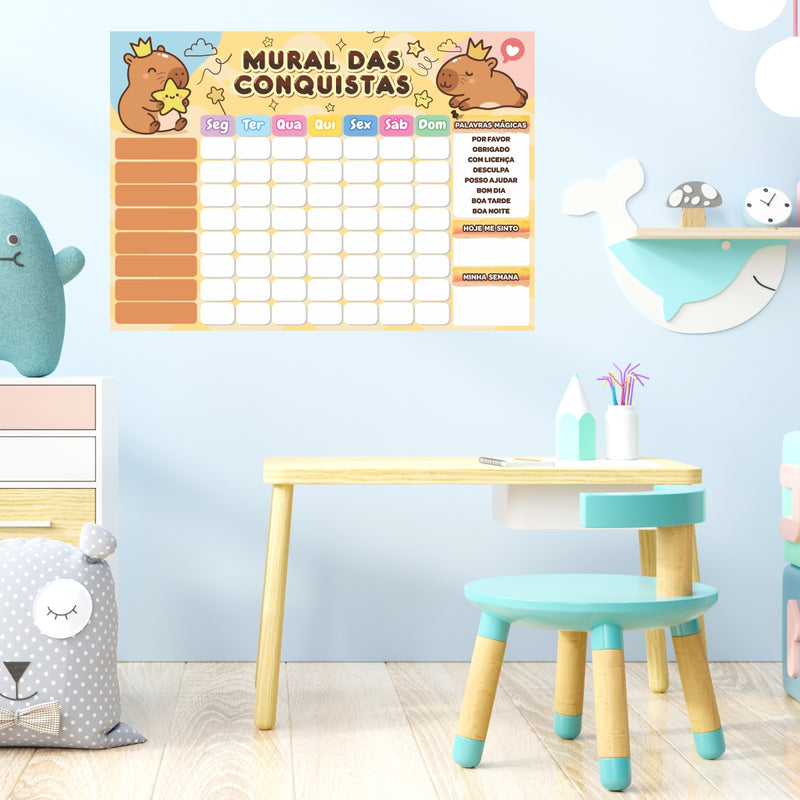 Mural das Conquistas | Capivara   - Parede