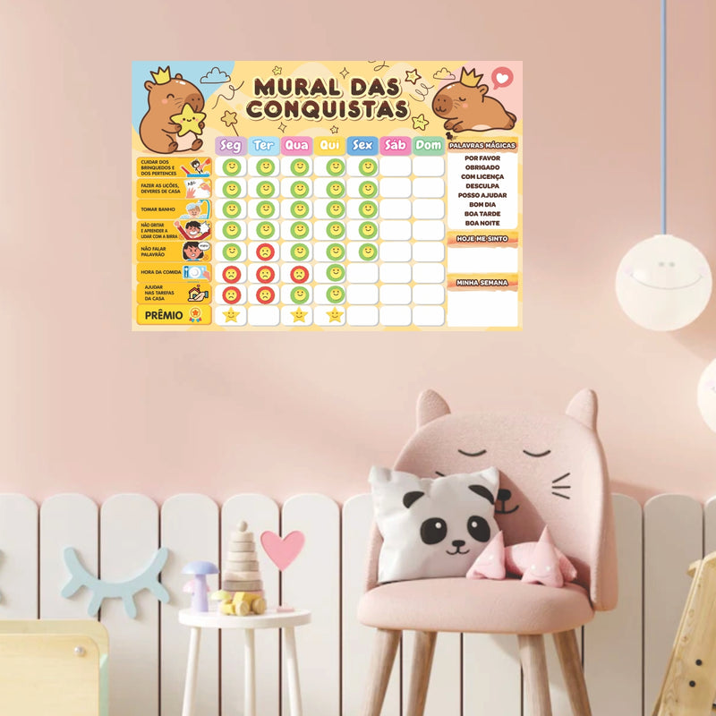 Mural das Conquistas | Capivara   - Parede