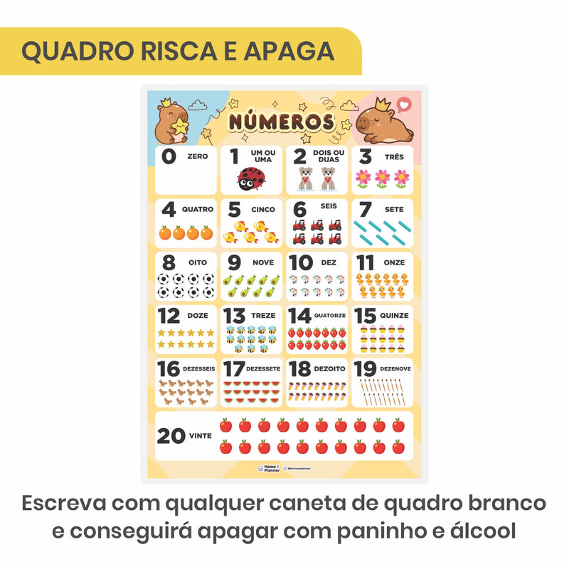 Números de 0 a 20 | Capivara