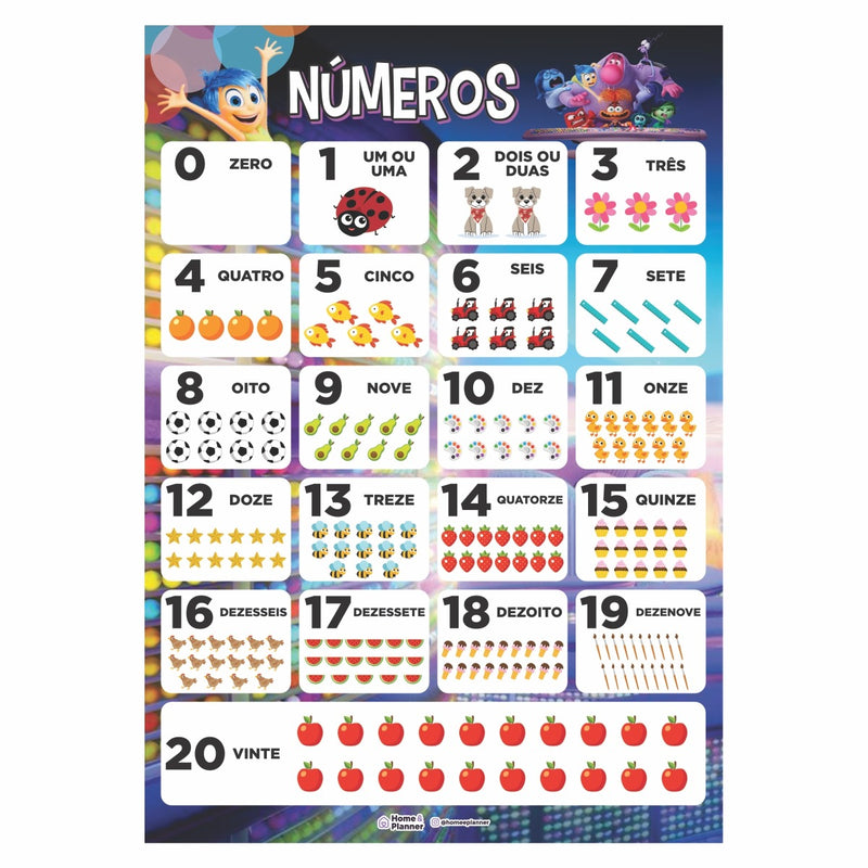 Números de 0 a 20 | Divertidamente