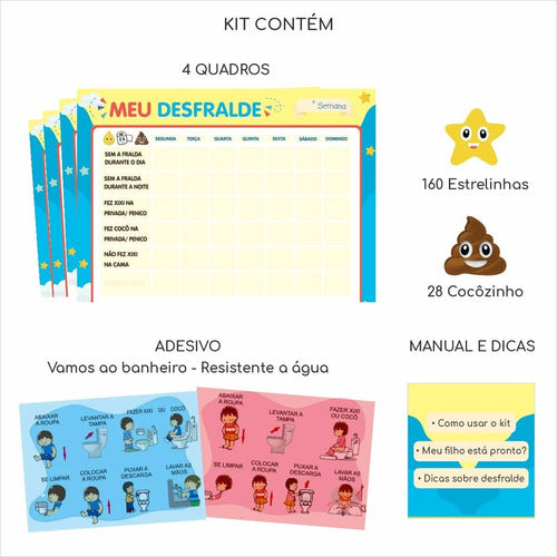 Quadro de Desfralde Infantil - Papel